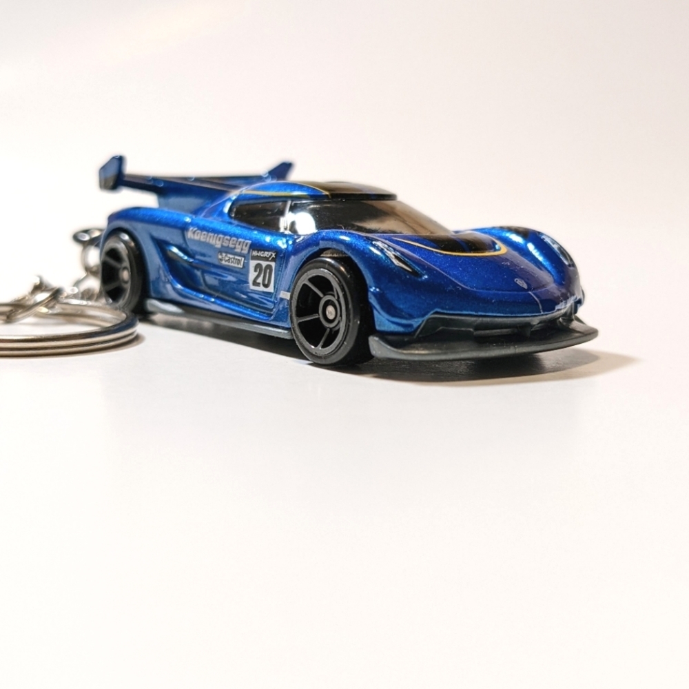 Koenigsegg Jesko Premium Custom Keychain Hot Wheels
